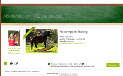Kostenloses Pferdewippen-Webinar am 30.11.2018